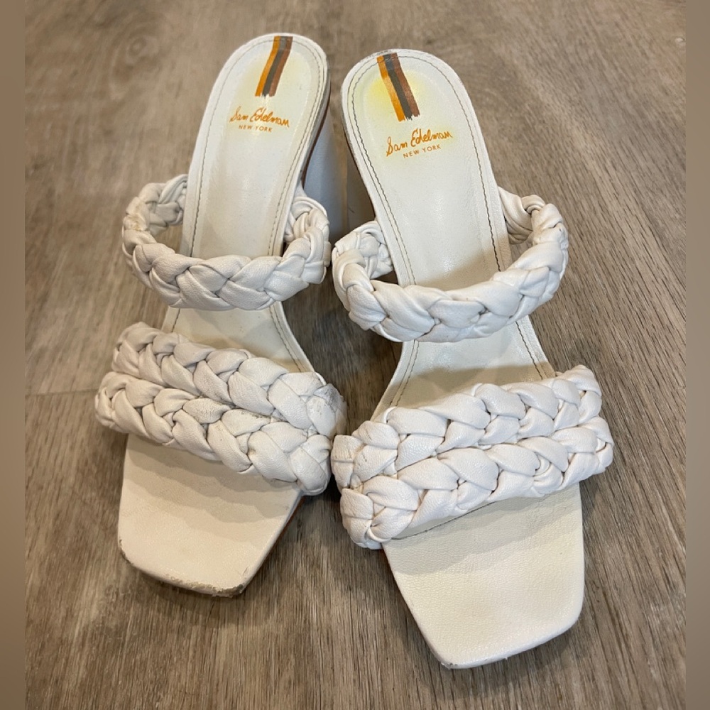 Sam Edelman Cream Braided Sandals